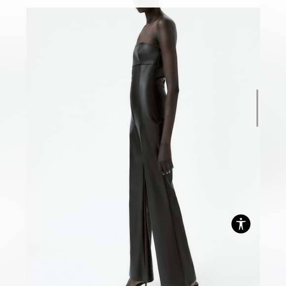 NWT Zara Strapless Leather One Piece - Picture 5 of 5